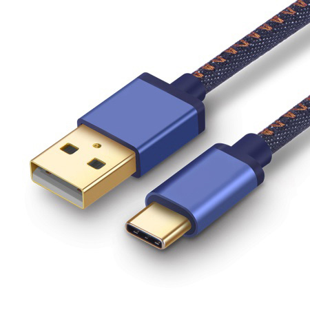 牛仔数据线 USB TYPE C数据线